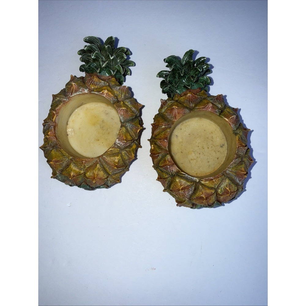 (2) Resin Pineapple Tealight Candleholder
